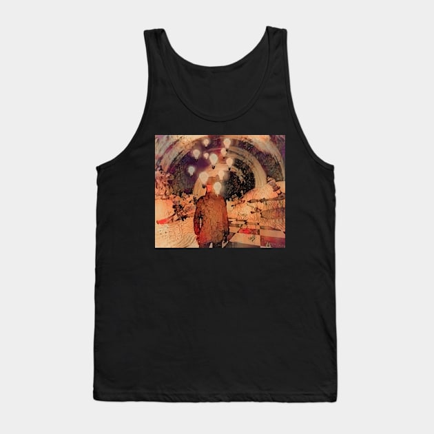 Surreal desert with giant chess pieces Tank Top by rolffimages